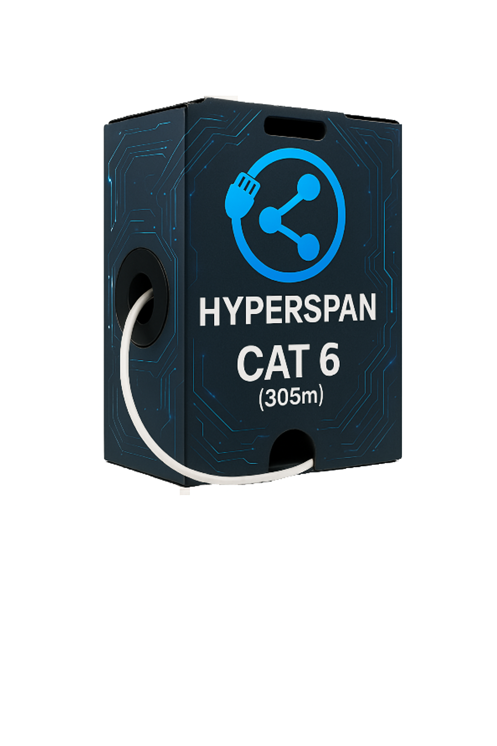 Hyperspan Solid Cat 6 Internal U/UTP - CPR B2ca - 305m Box